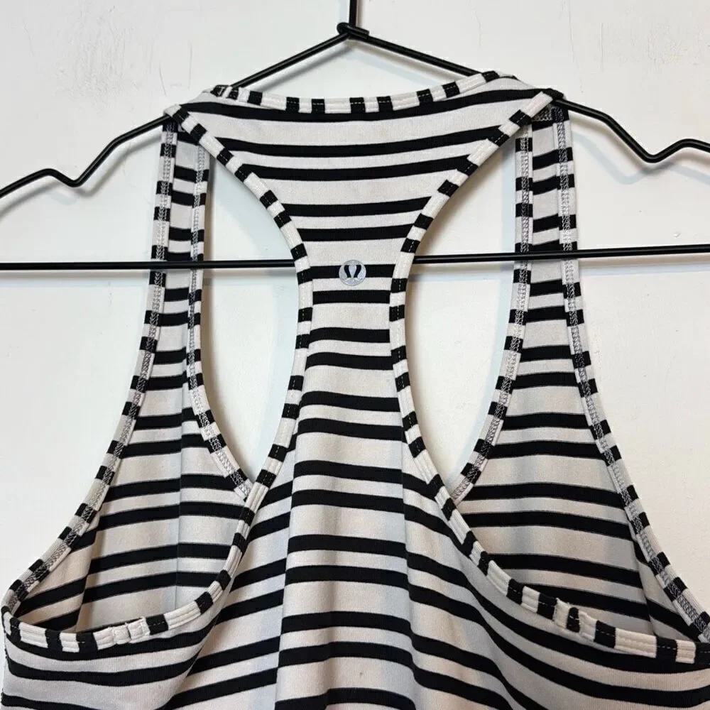 Lululemon Athletica Twin Stripe Cool Racerback CRB 12